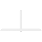 Ekena Millwork Eugene Architectural Grade PVC Gable Bracket, 108"W x 54"H x 2"D x 6"F, 12/12 Pitch GBP108X54X0206EUG00 - alternate 5